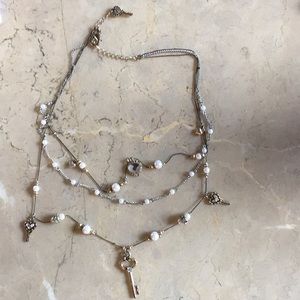 Betsy Johnson layered style single necklace